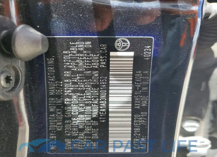 4T1EA1AB3NU014852# 12