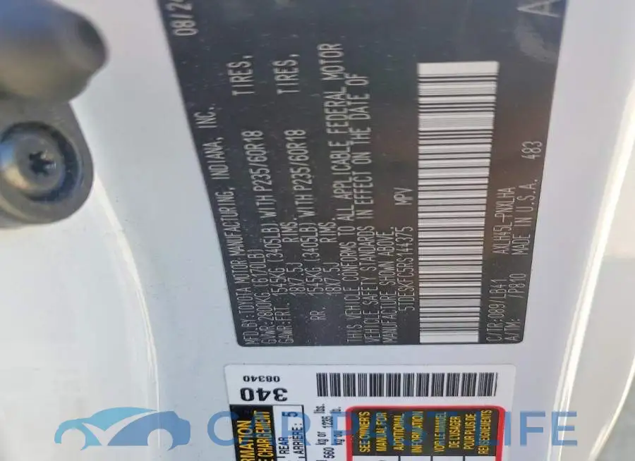 5TDESKFC5RS144375# 13