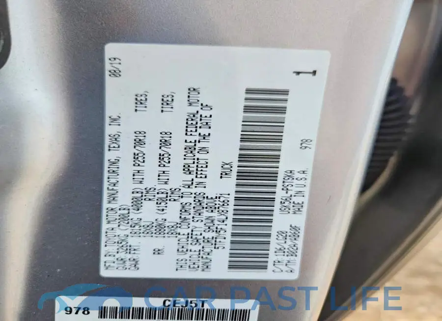 5TFDY5F14LX876671# 12