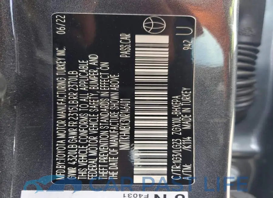 NMTKHMBX3NR146401# 14