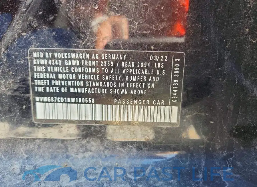 WVWG87CD1NW180558# 13