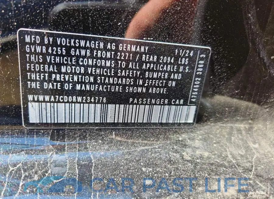 WVWWA7CD0RW234776# 12