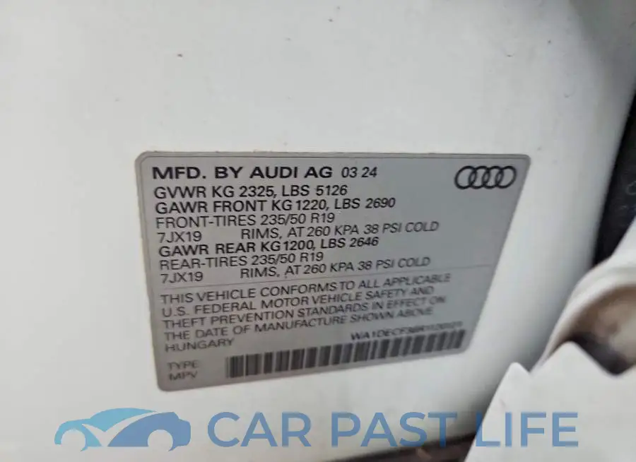 WA1DECF38R1120121# 12