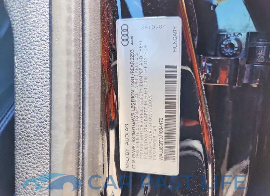 WAUJ8GFF3J1094479# 12