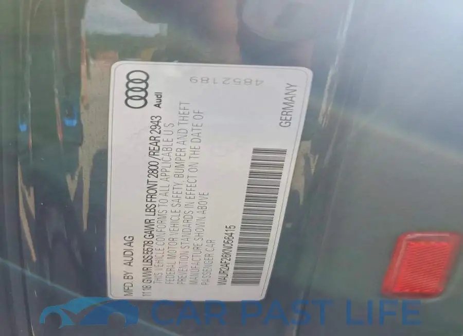 WAUR2AF26KN056415# 12