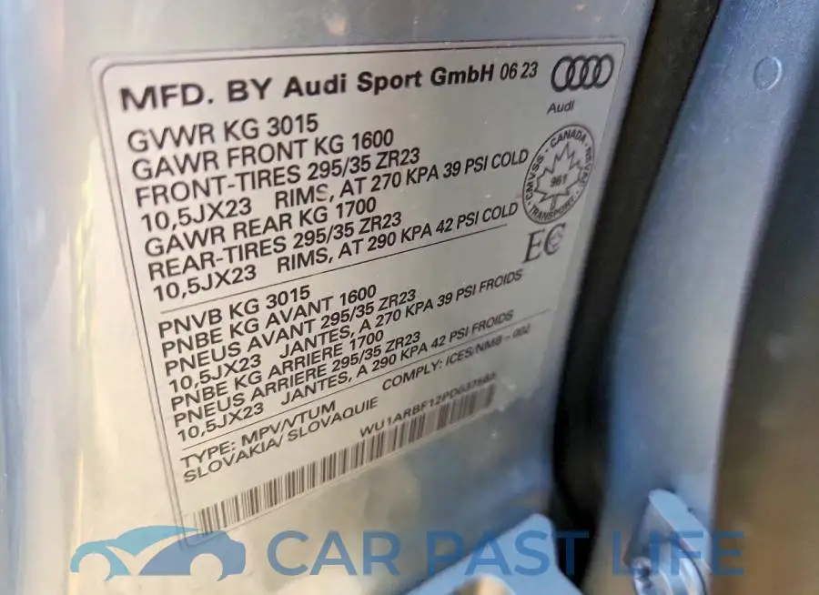 WU1ARBF12PD037563# 14