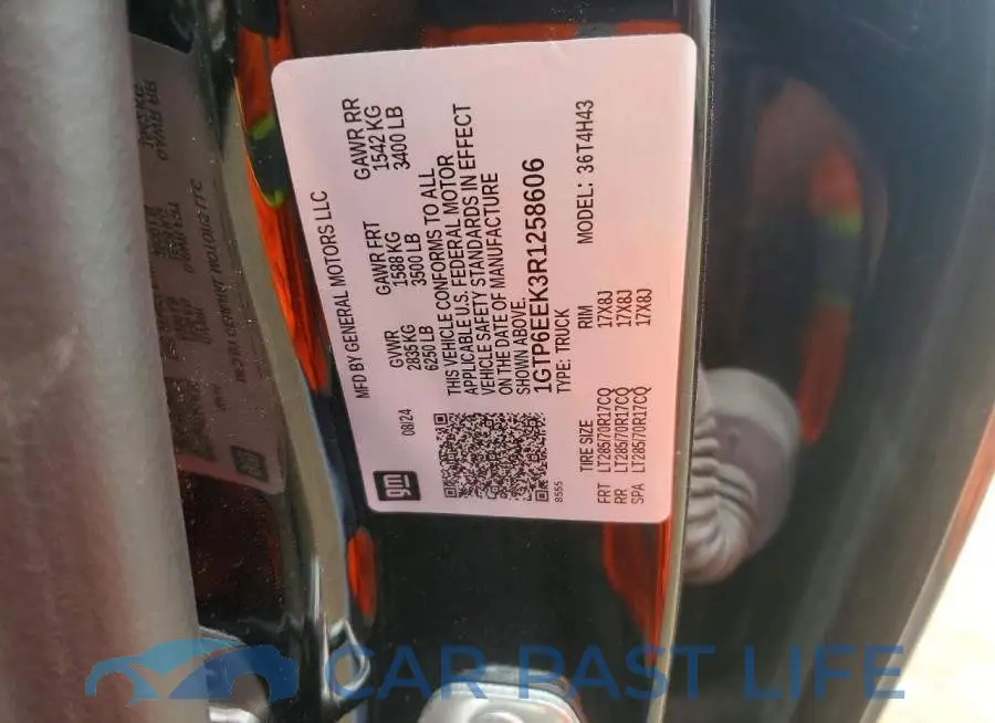 1GTP6EEK3R1258606# 12