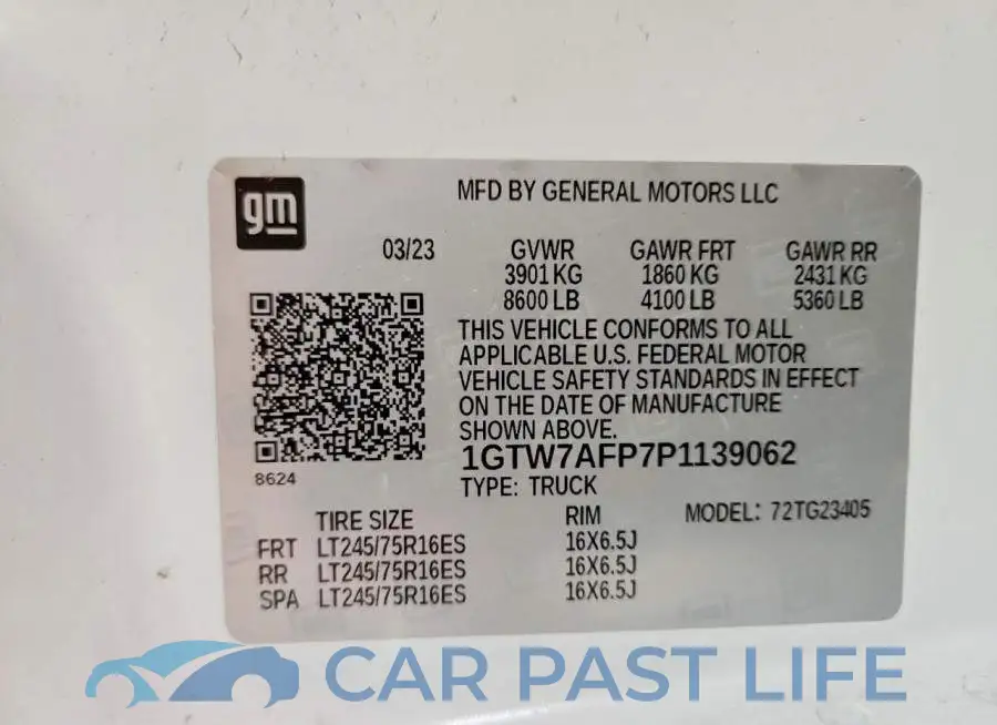 1GTW7AFP7P1139062# 13