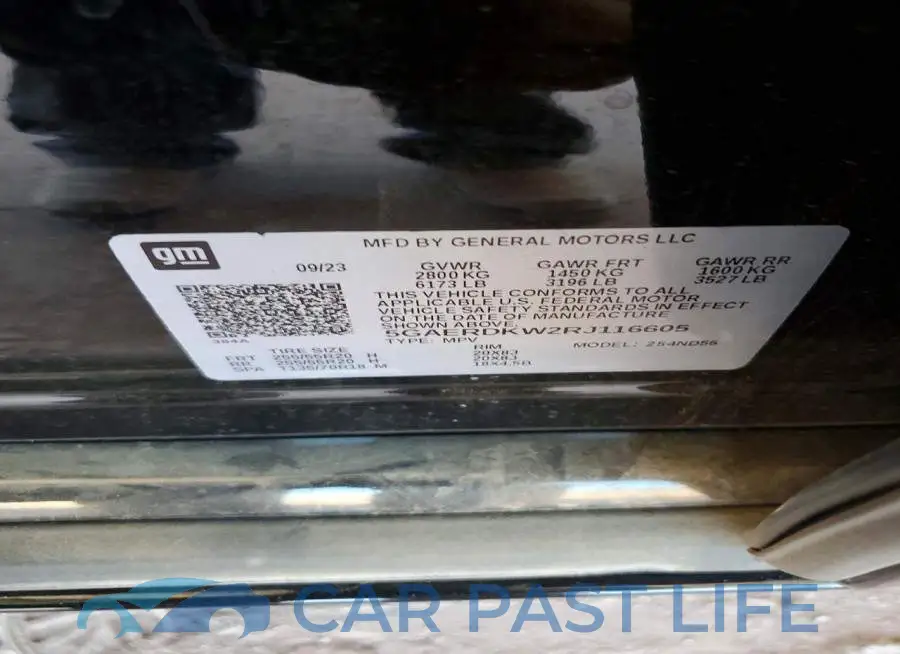 5GAERDKW2RJ116605# 12