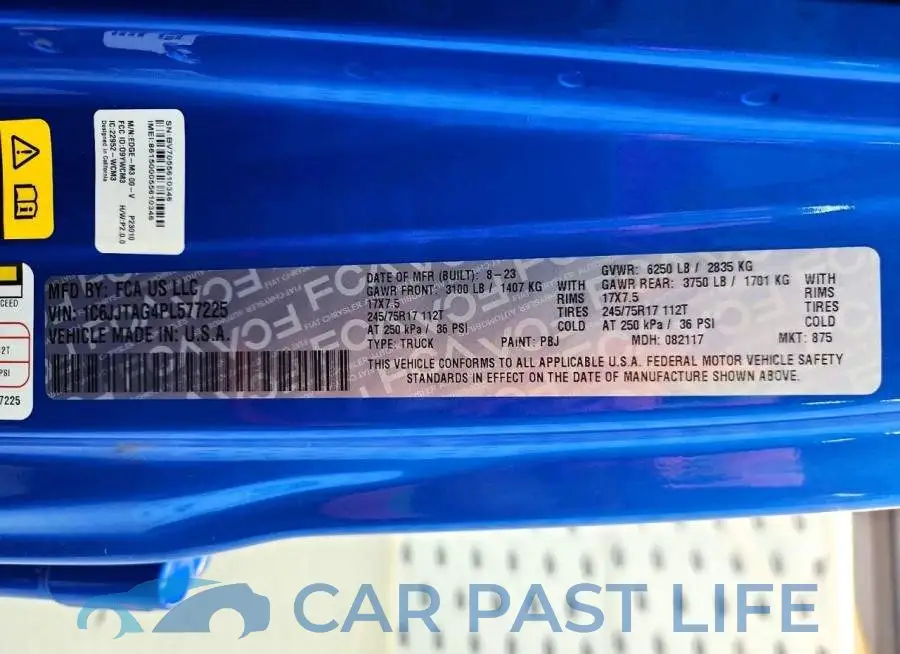 1C6JJTAG4PL577225# 14