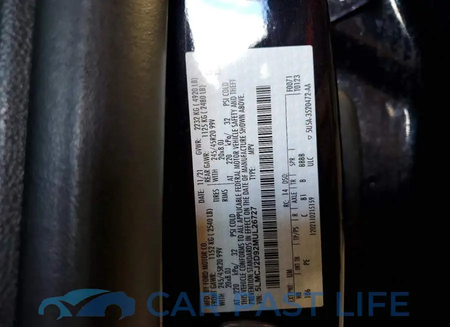5LMCJ2D92MUL26727# 13
