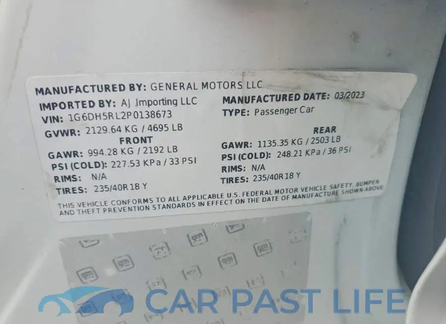 1G6DH5RL2P0138673# 12