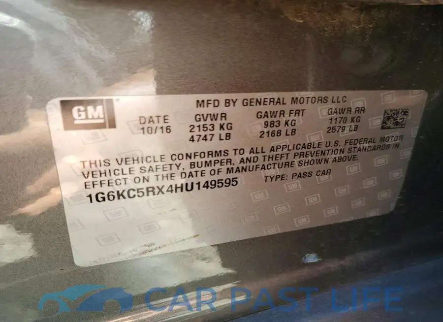 1G6KC5RX4HU149595# 12