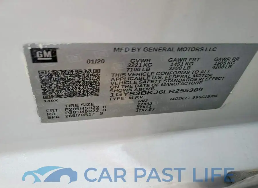 1GYS3BKJ6LR255389# 13