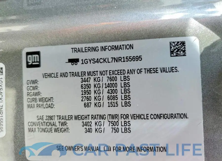 1GYS4CKL7NR155695# 13