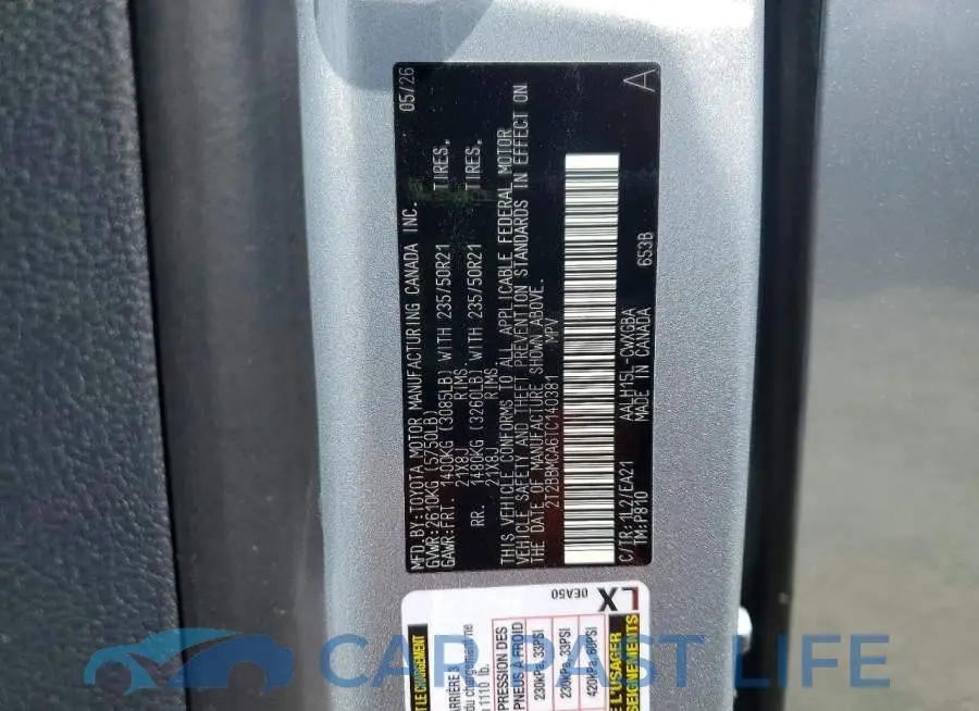 2T2BBMCA6TC140381# 12