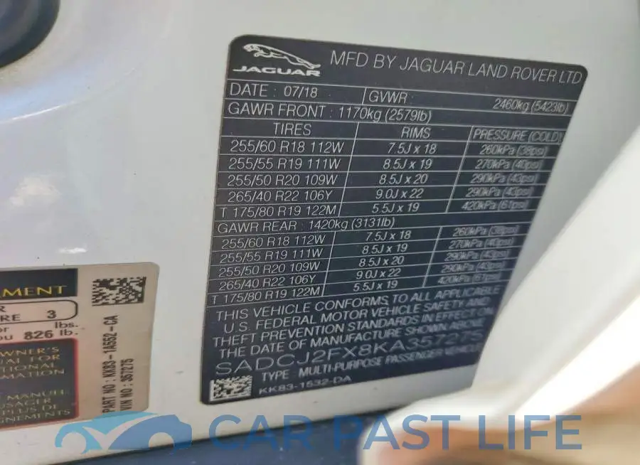 SADCJ2FX8KA357275# 13