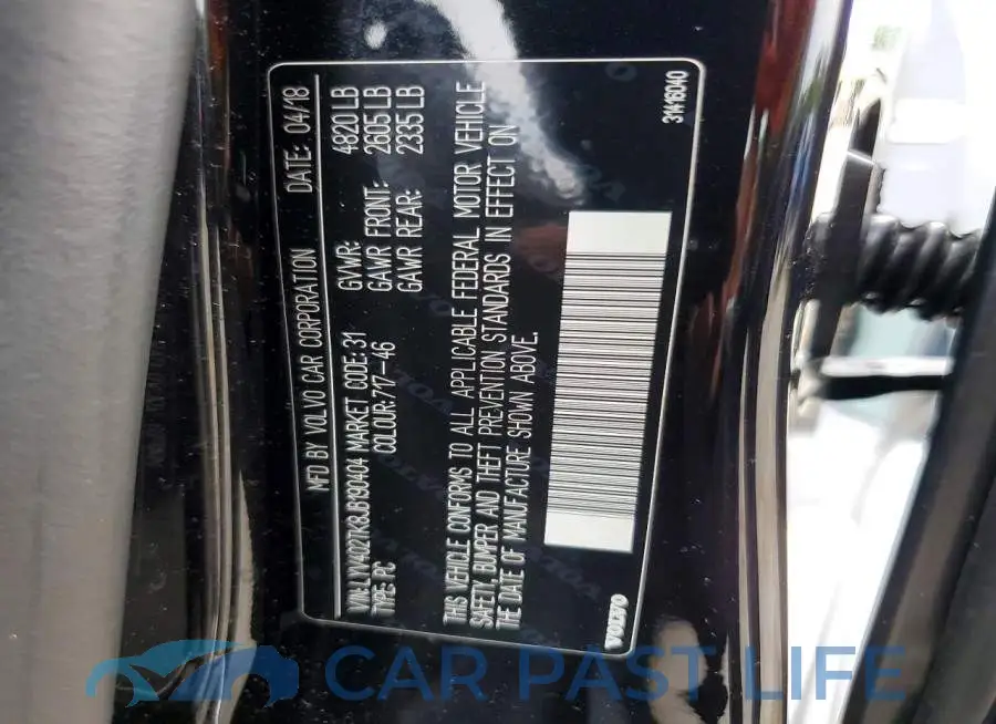 LYV402TK8JB190404# 12