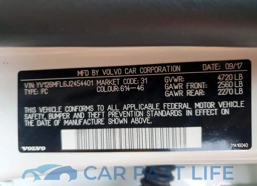 YV126MFL6J2454401# 13