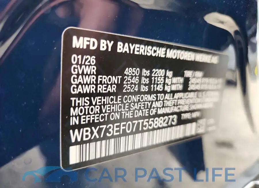 WBX73EF07T5588273# 13
