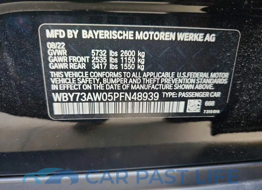 WBY73AW05PFN48939# 12