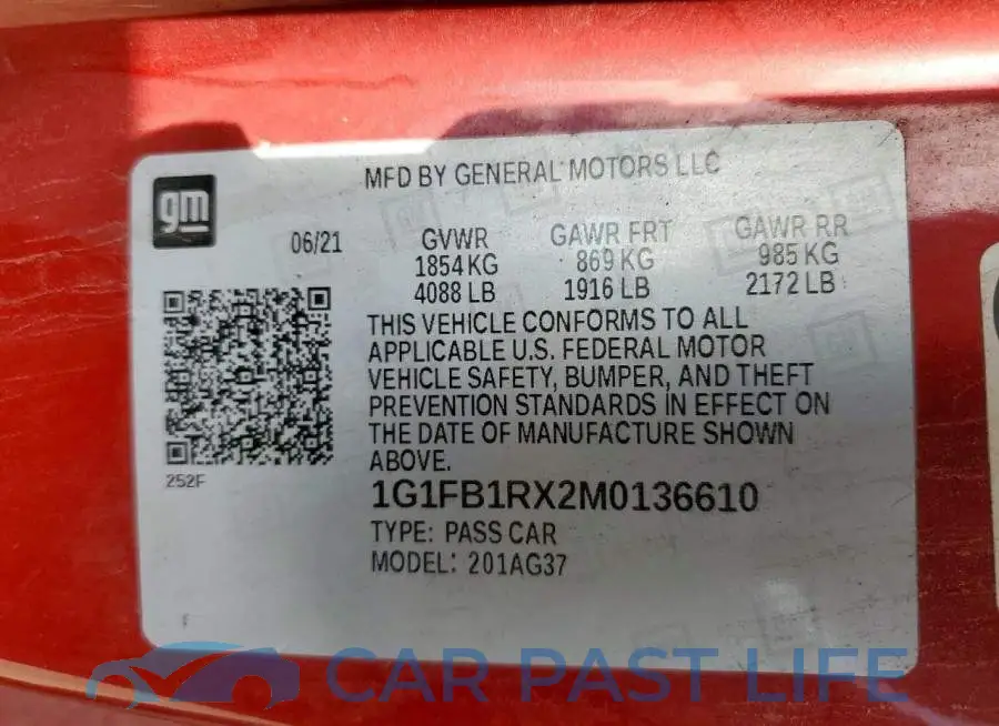 1G1FB1RX2M0136610# 13