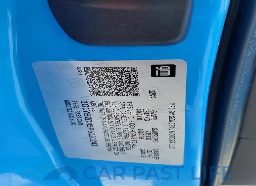 1G1YB2D45P5120243# 12