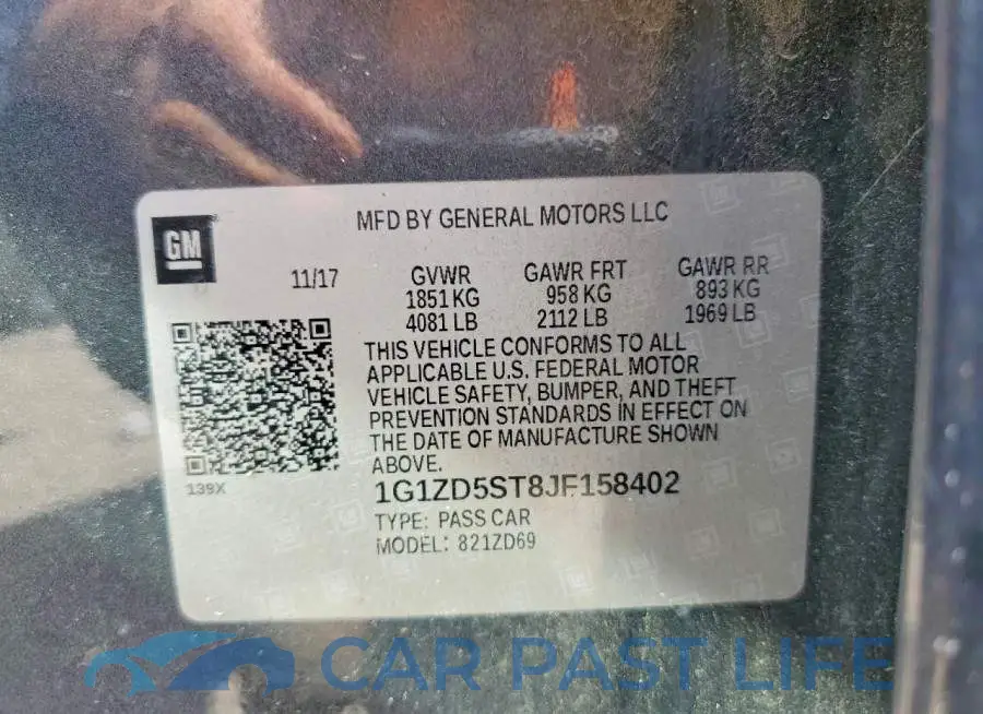 1G1ZD5ST8JF158402# 12