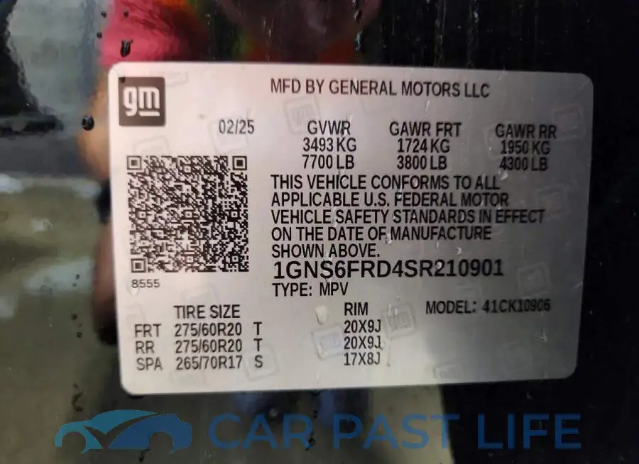 1GNS6FRD4SR210901# 13