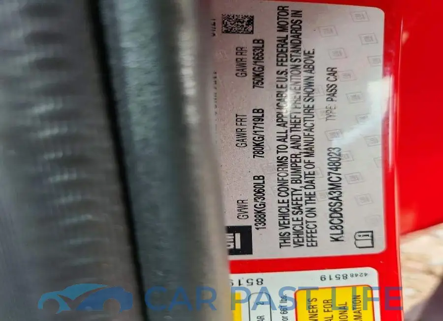 KL8CD6SA3MC748023# 12