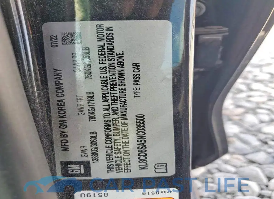 KL8CD6SA5NC035500# 14
