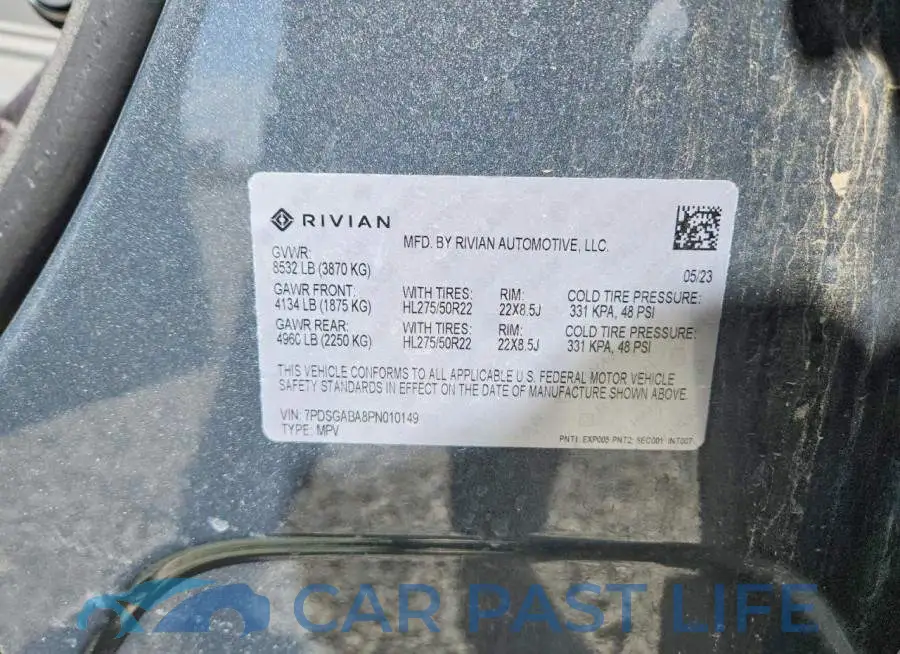 7PDSGABA8PN010149# 13