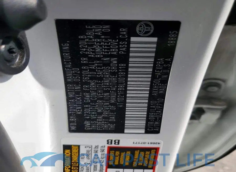 4T1D21FB8LU018118# 12