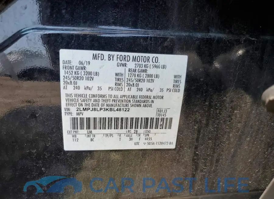 2LMPJ8LP3KBL48122# 13
