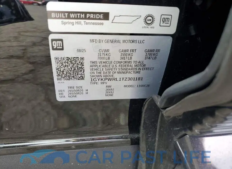 1GYKPWRL1TZ301181# 13