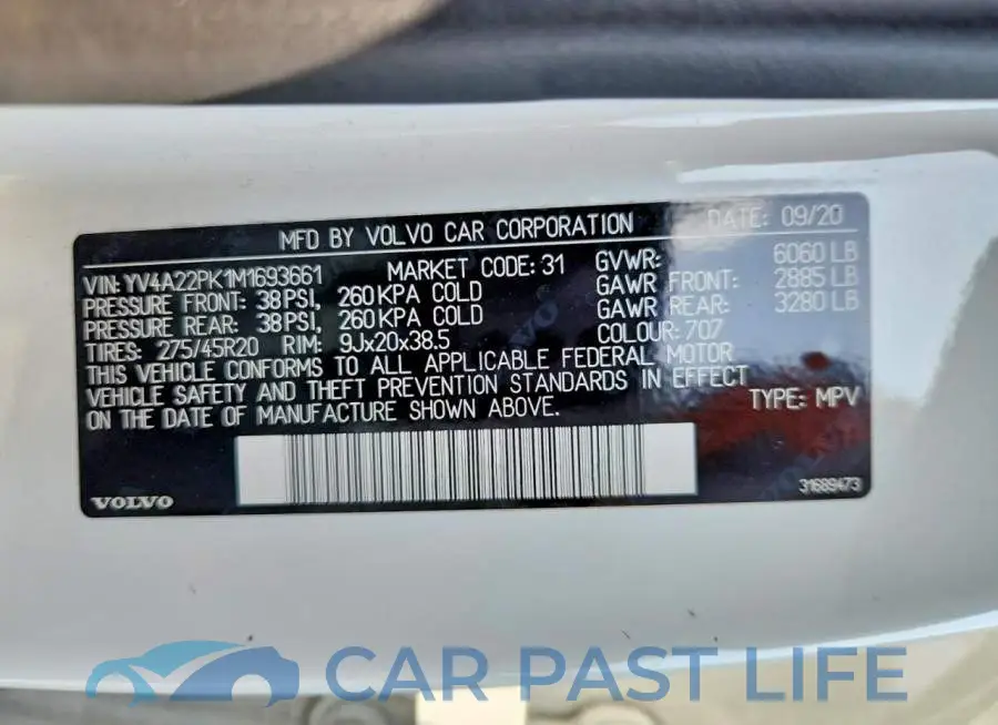 YV4A22PK1M1693661# 14