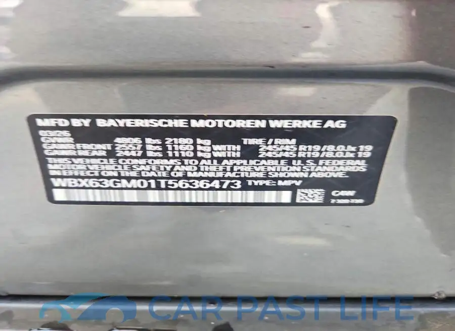 WBX63GM01T5636473# 12