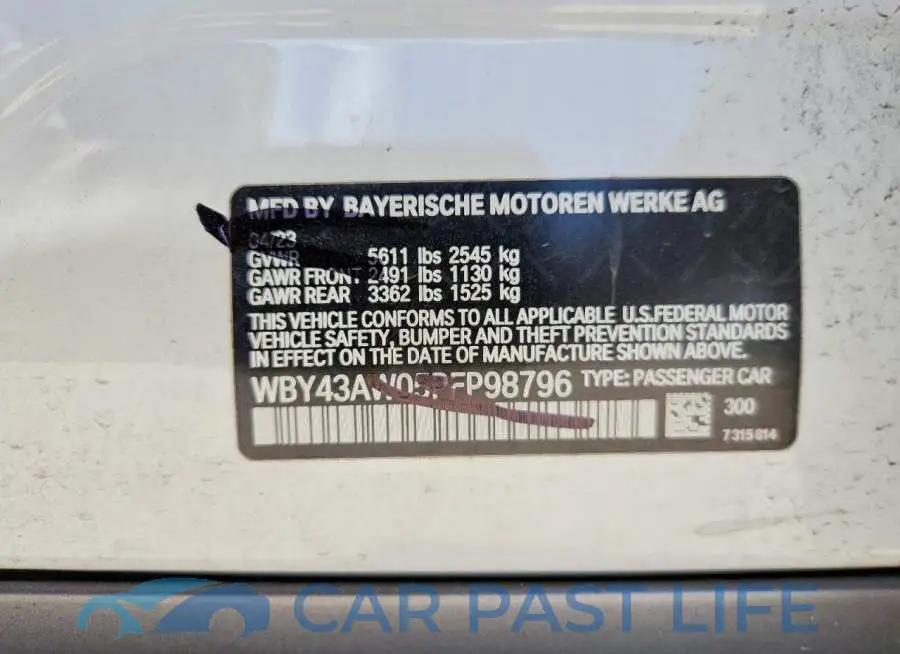 WBY43AW05PFP98796# 12