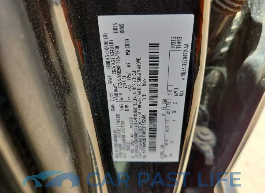 1FT8W2BT0PEC15248# 12