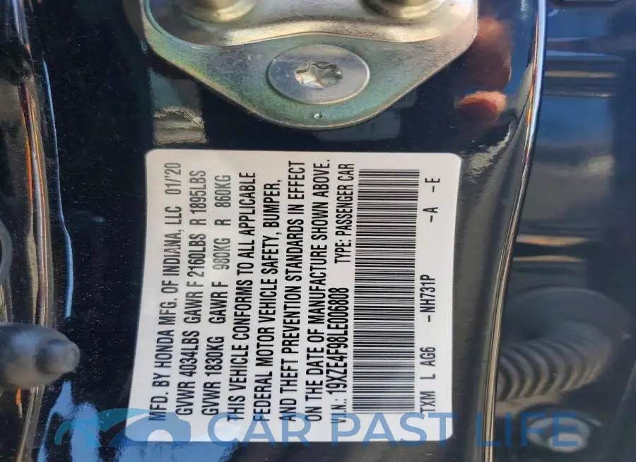 19XZE4F98LE006808# 12