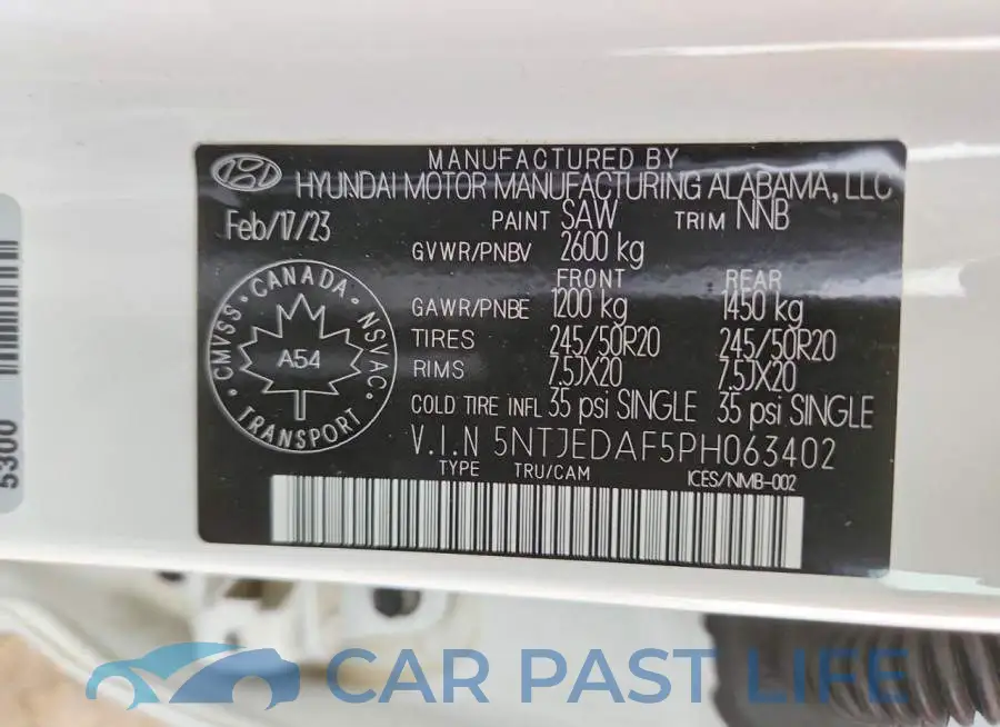 5NTJEDAF5PH063402# 13