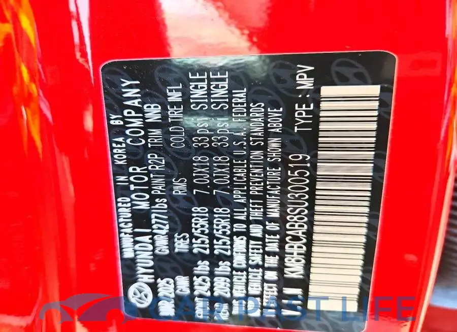 KM8HBCAB8SU300519# 13
