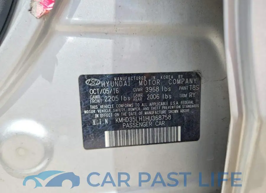 KMHD35LH1HU368758# 12