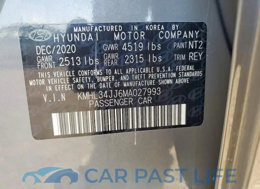 KMHL34JJ6MA027993# 12