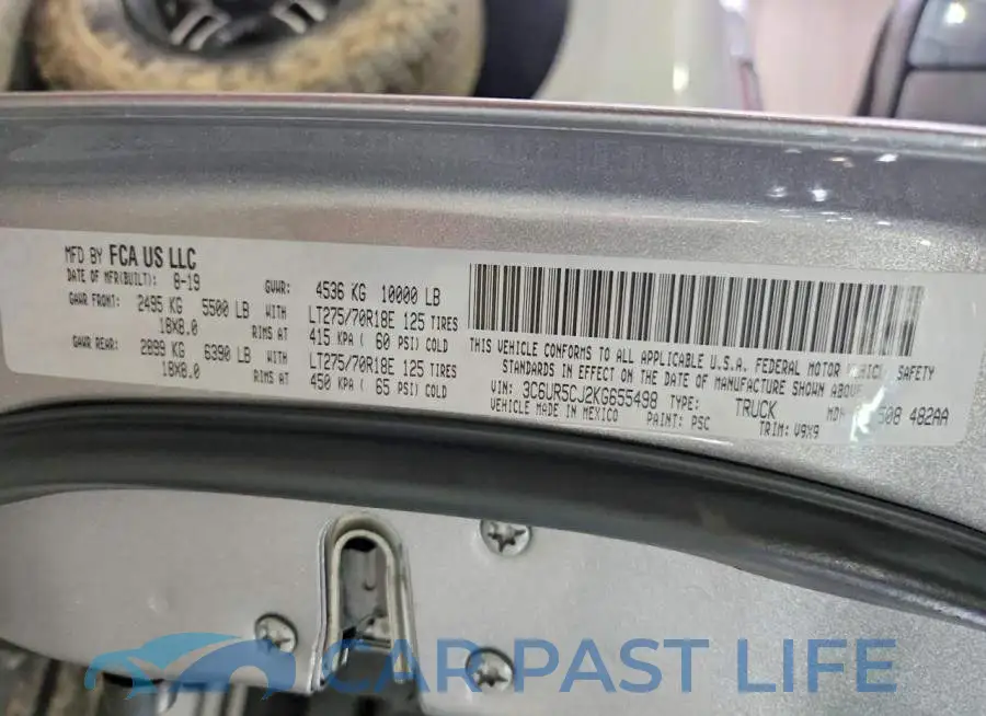3C6UR5CJ2KG655498# 12
