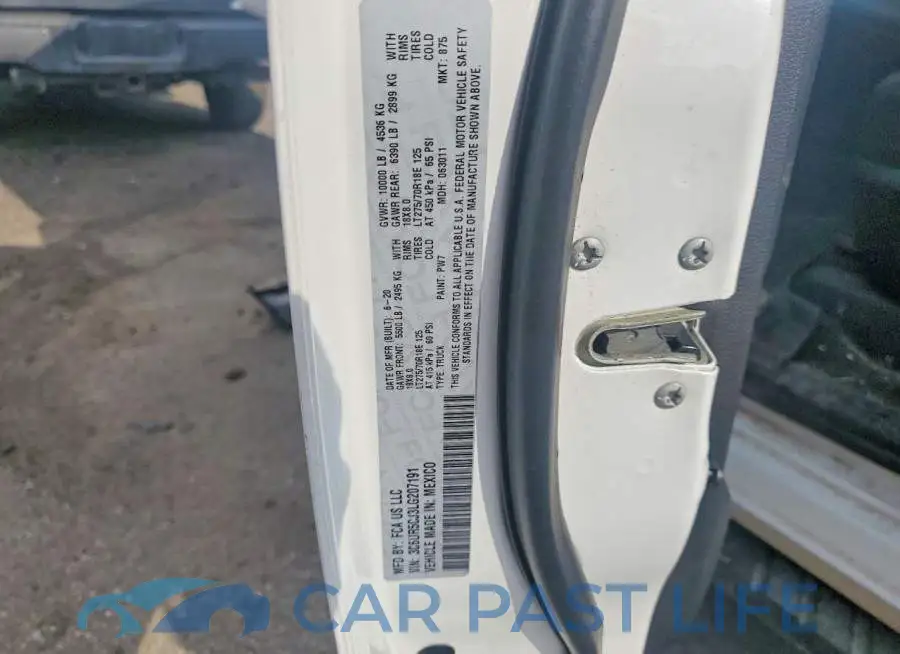 3C6UR5CJ3LG207191# 12