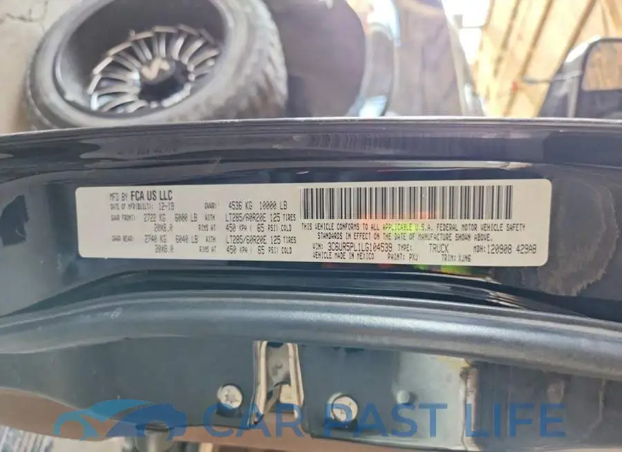3C6UR5PL1LG104539# 12