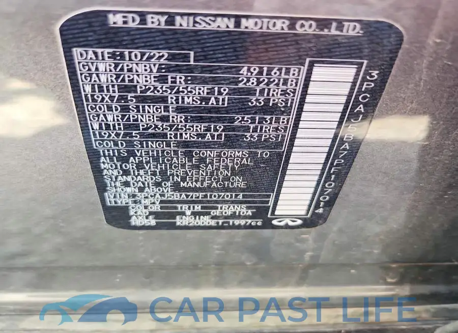 3PCAJ5BA7PF107014# 13