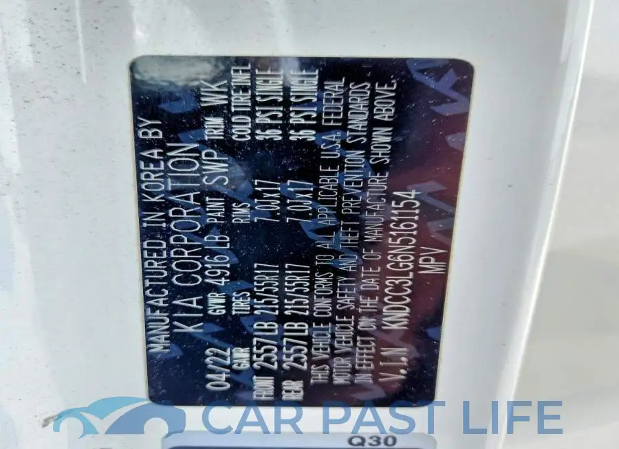 KNDCC3LG6N5161154# 12