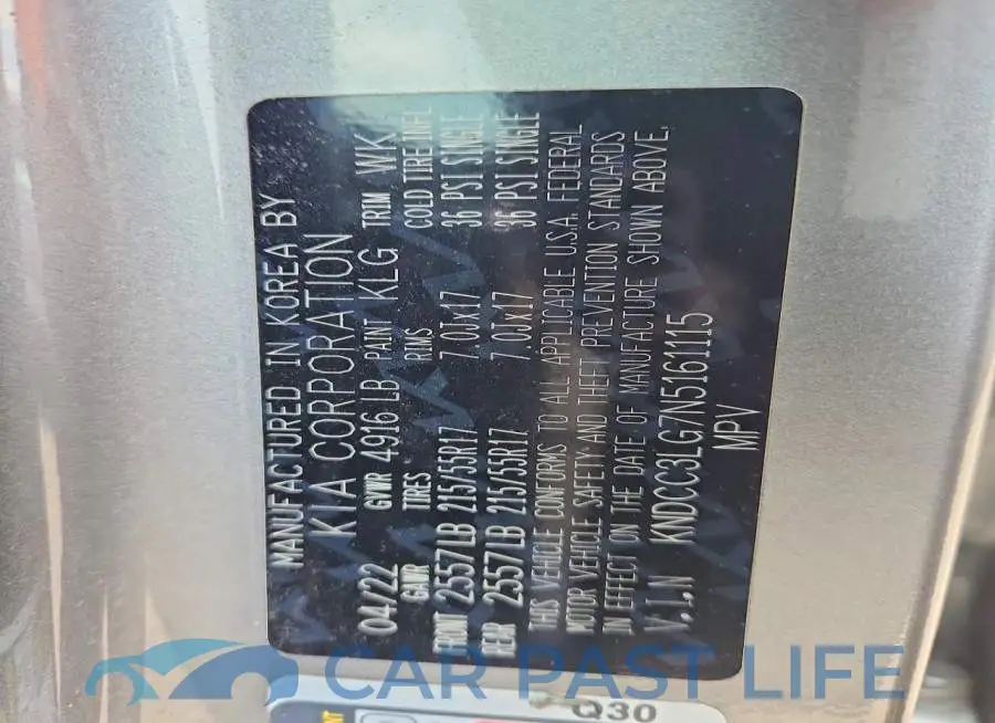 KNDCC3LG7N5161115# 13